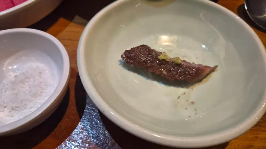 Ugalbi grilling over charcoal