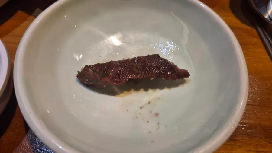 Ugalbi cut into bite-sized pieces