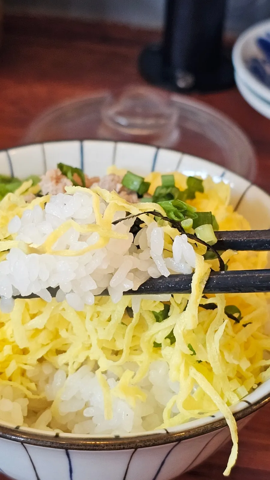 Ramen bowl emptied down to the broth