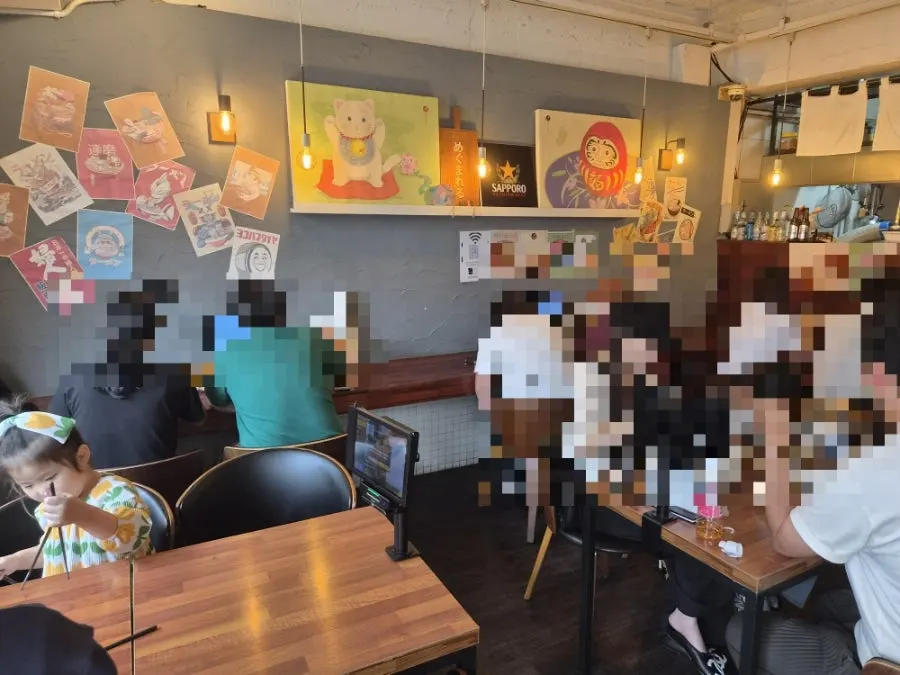 Interior seating at Gyedan Ramen Ilsan Main Branch