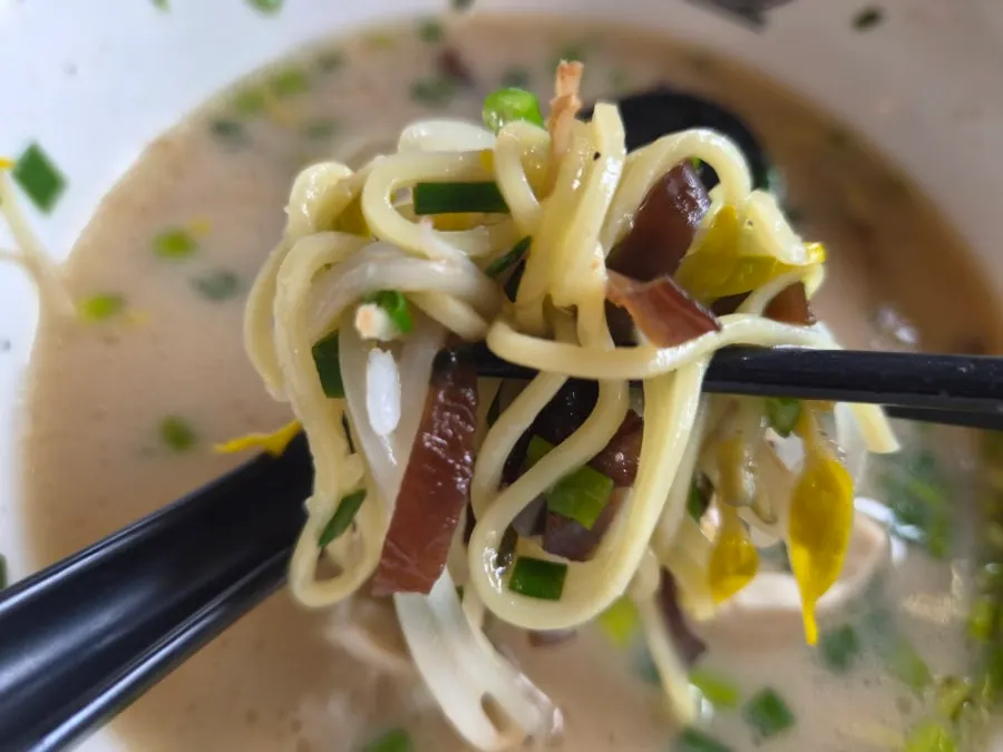 Close-up of Gyedan Ramen's chashu