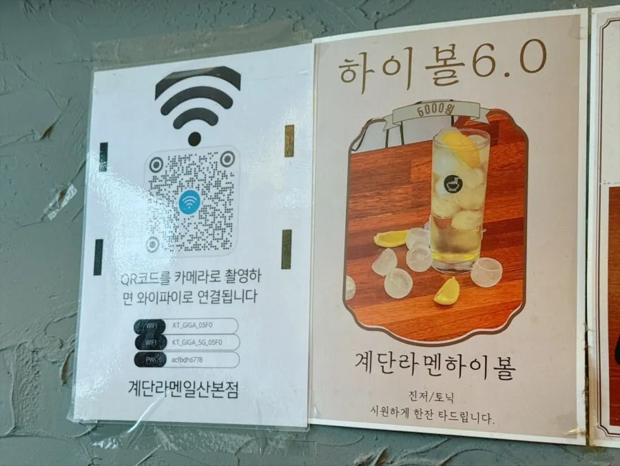 Wall with ramen illustration posters