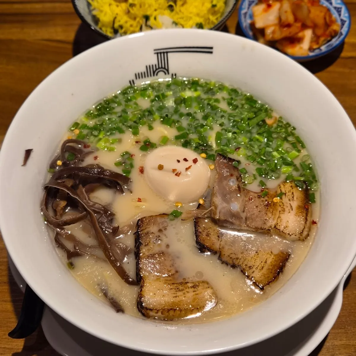 A bowl of ramen at Gyedan Ramen Mokdong Branch