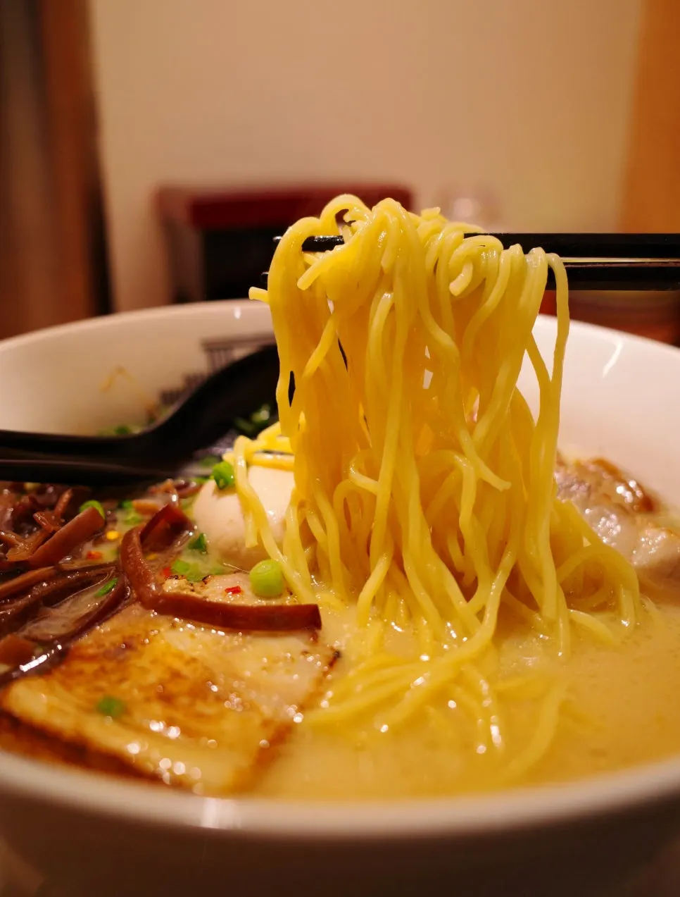 Thick slices of chashu in Gyedan Ramen