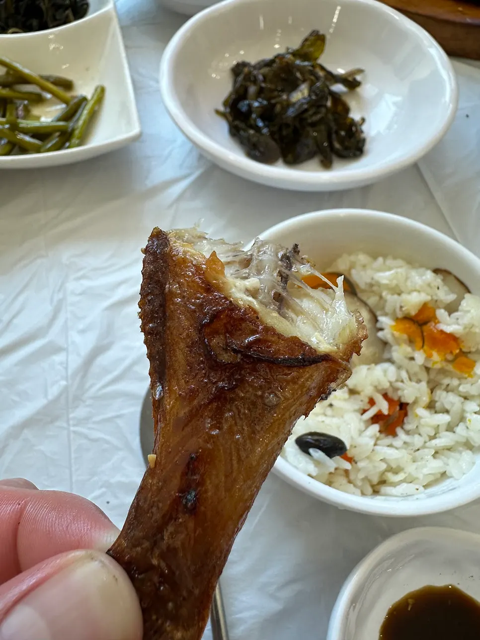 A spoonful of clam porridge
