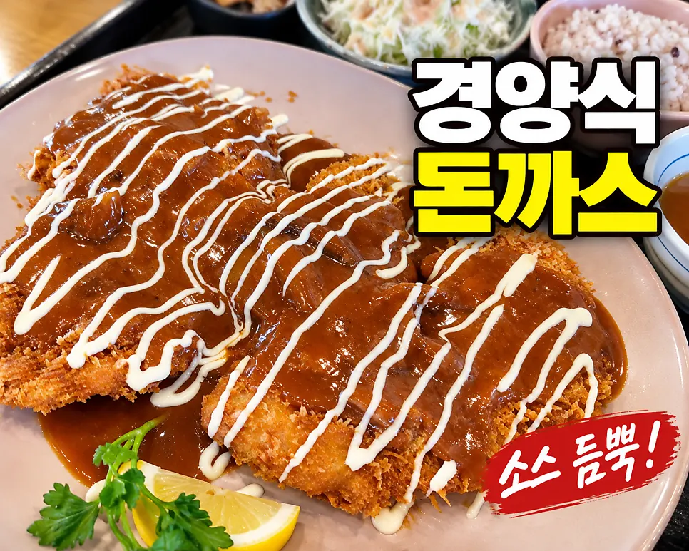 Western-style katsu served on a wide plate