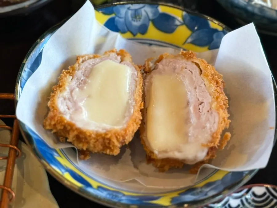 Small cheese katsu piece ordered to try