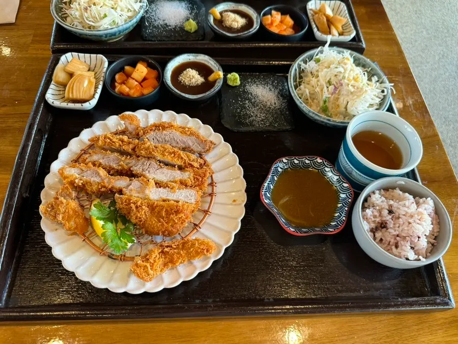 Full spread of the special sirloin cutlet