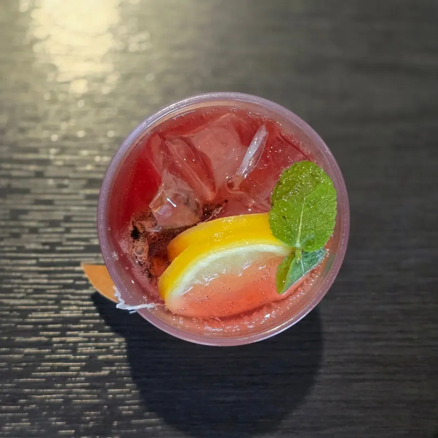 Pink Bergamot Rose Garden drink