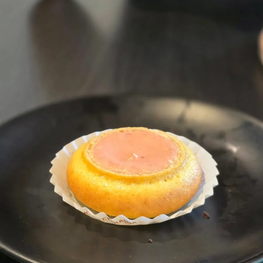Golden-baked strawberry baumkuchen