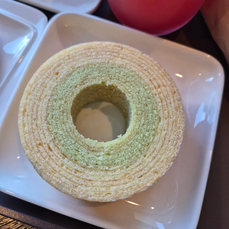 초코 녹차 멜론 바움쿠헨 세 가지
