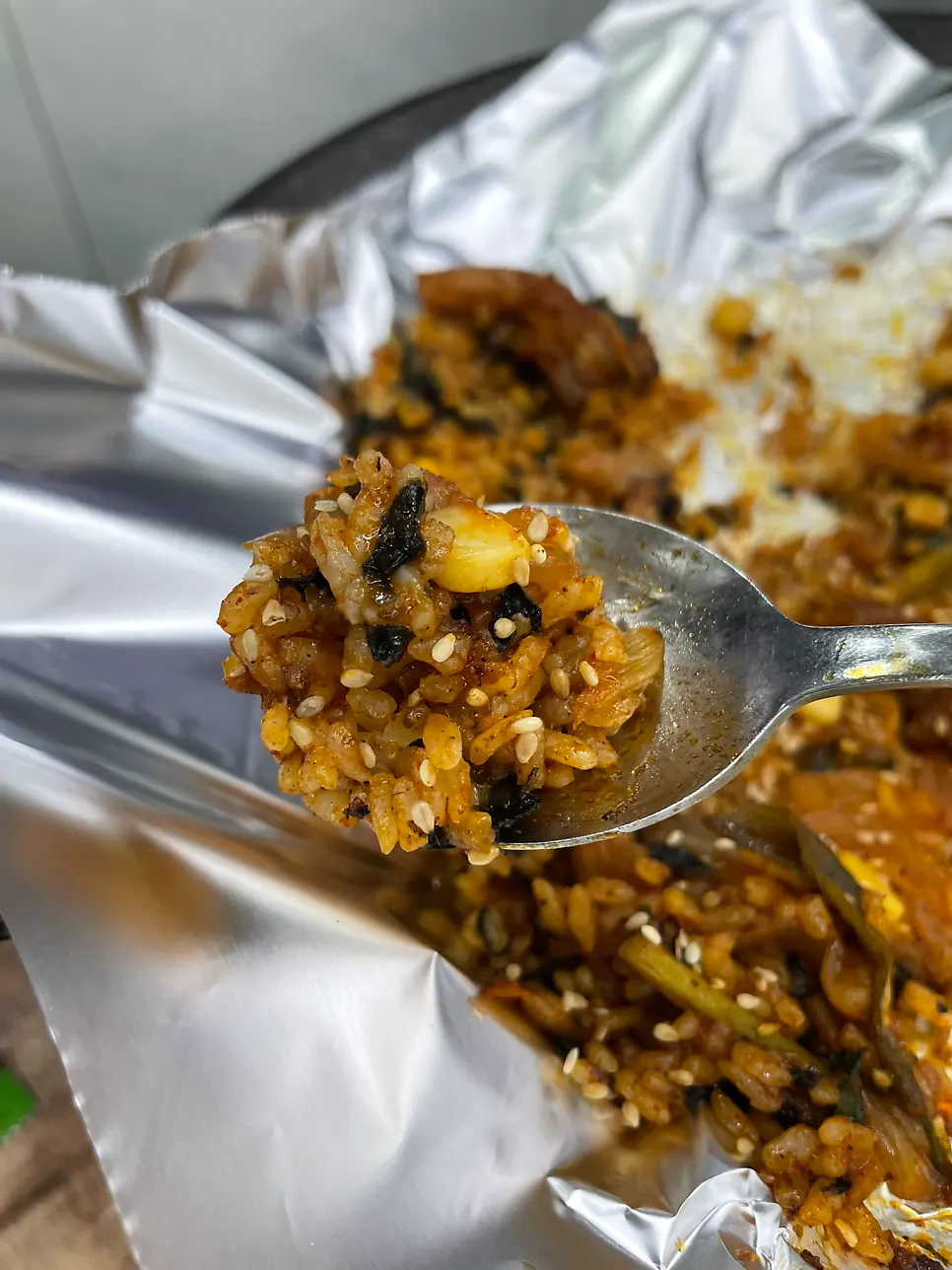 Close-up of salt-grilled hagfish