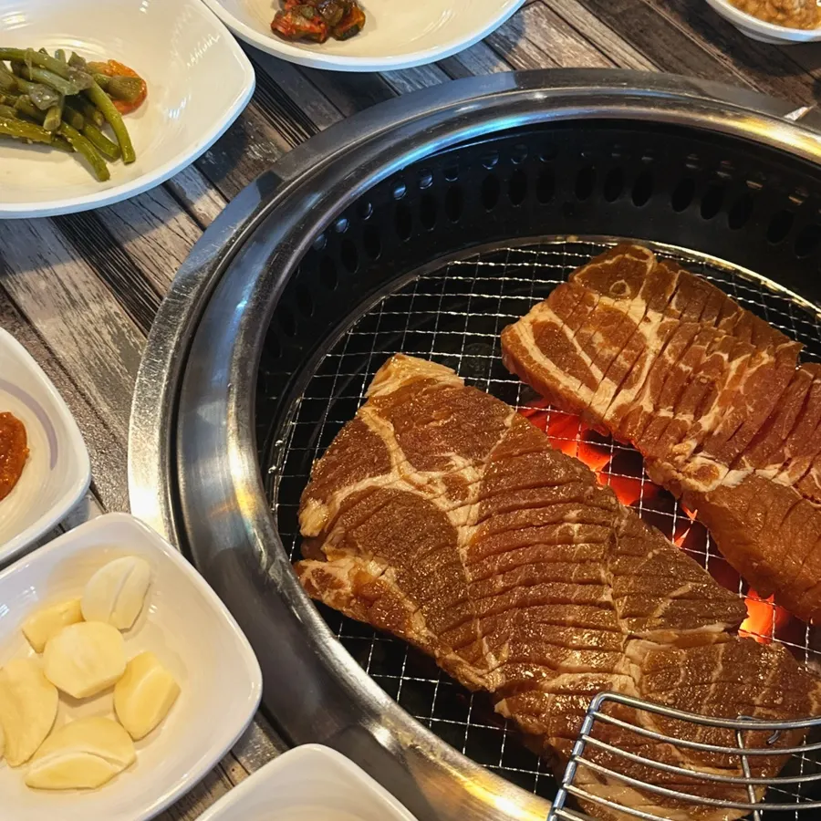 Seasoned pork ribs well coated in sauce