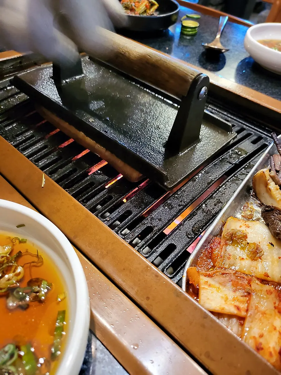 Black pork with salt