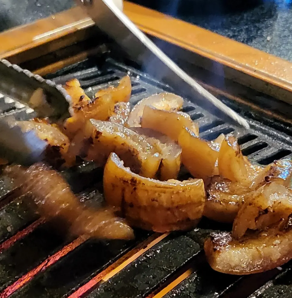 Black pork with wasabi
