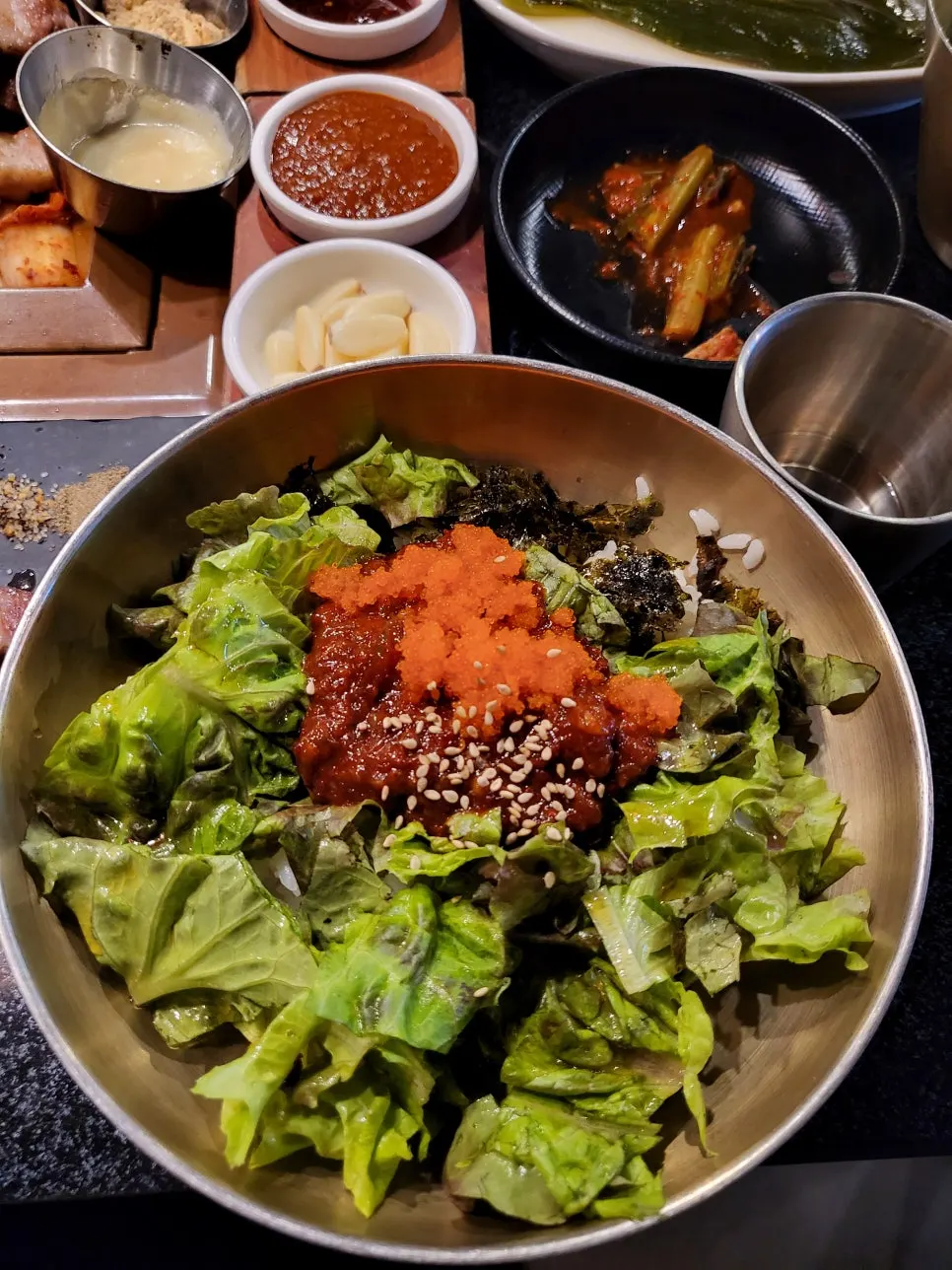 Jeju-style crab bibimbap