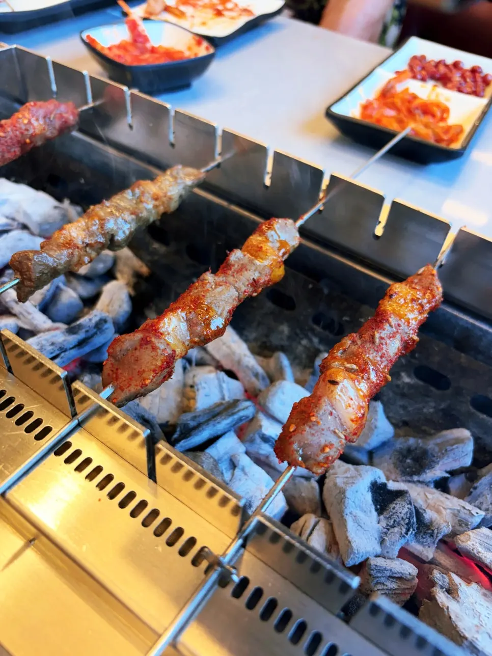 양념꼬치와 소금구이 꼬치