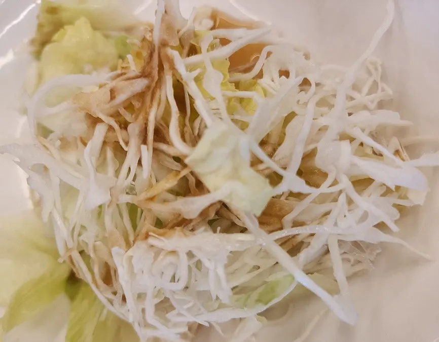 A plate of side dishes at Wando Cham Jeonbokjip