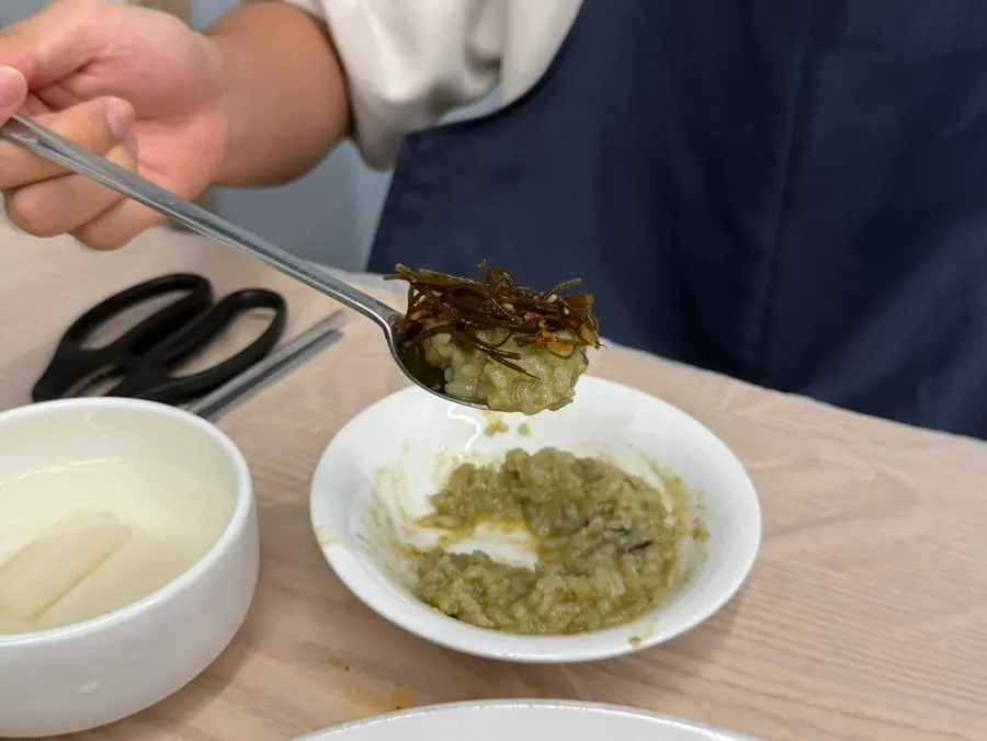 물이 생기지 않은 해물찜 접시