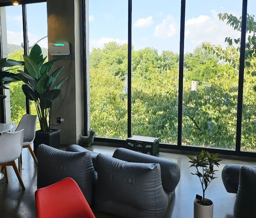 Spacious 1st floor seating at Yard