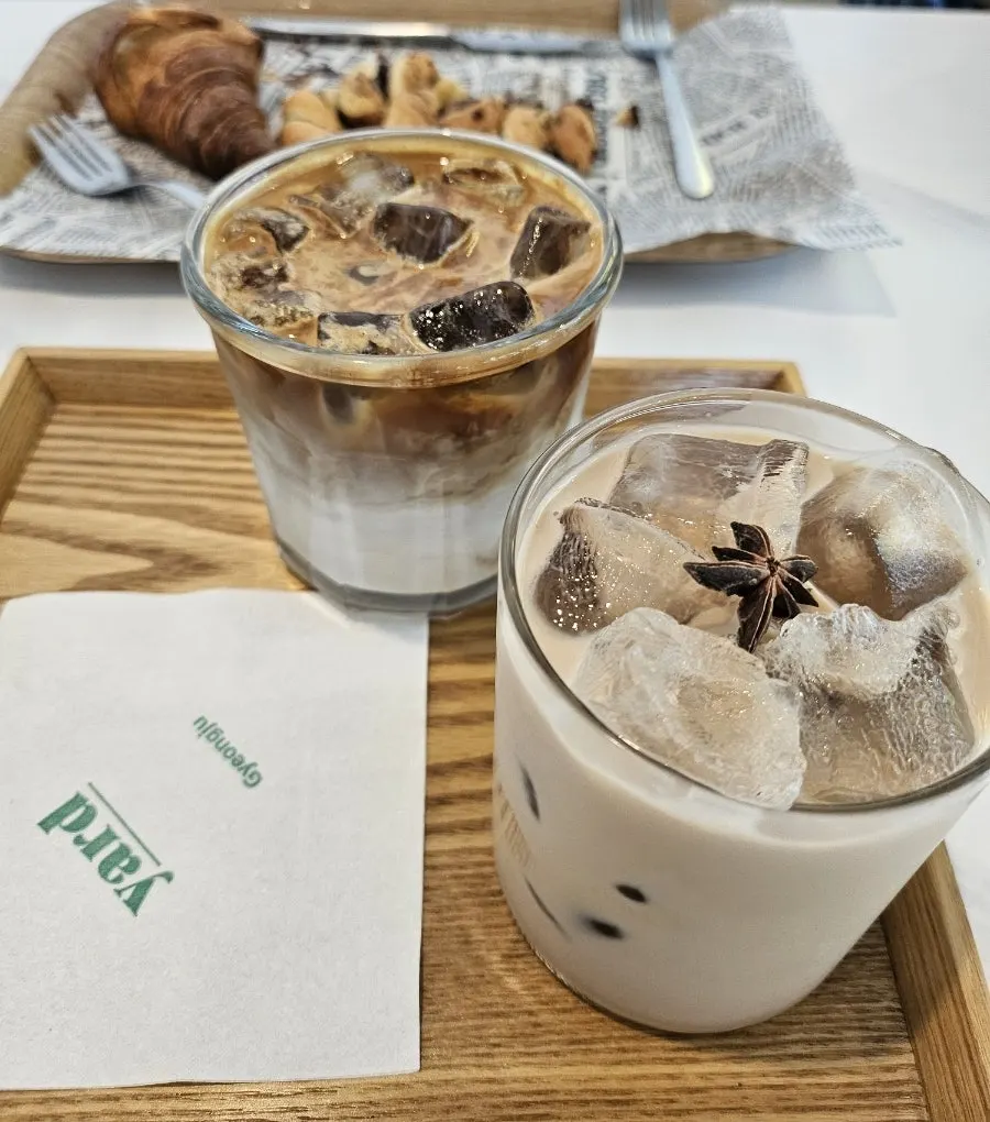 Iced milk tea at Yard