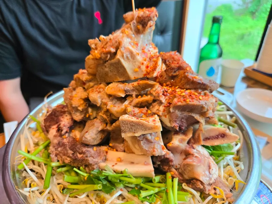 소한마리탕 전문 효은옥 경주분점 상차림