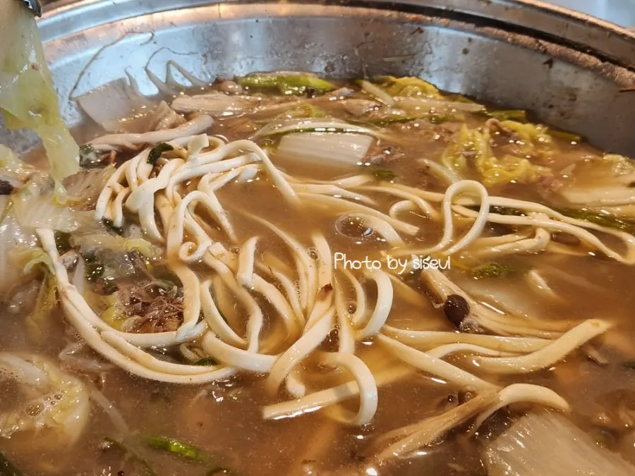 육수 리필이 가능한 셀프코너