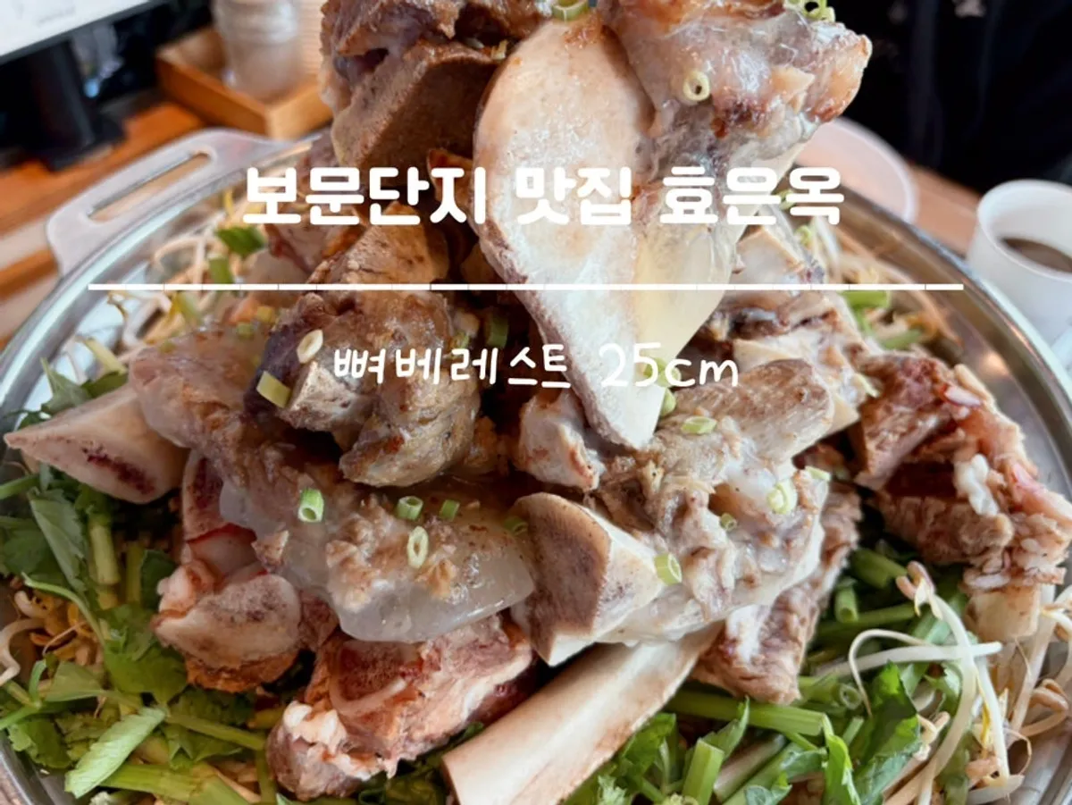경주 보문단지 효은옥 뼈베레스트 전골 한 상