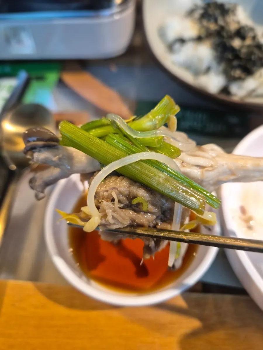 살이 꽉 찬 소갈비 네 대