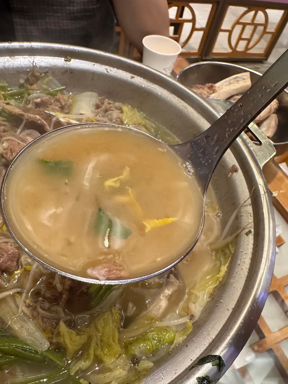 Close-up of the high-stacked beef rib bones