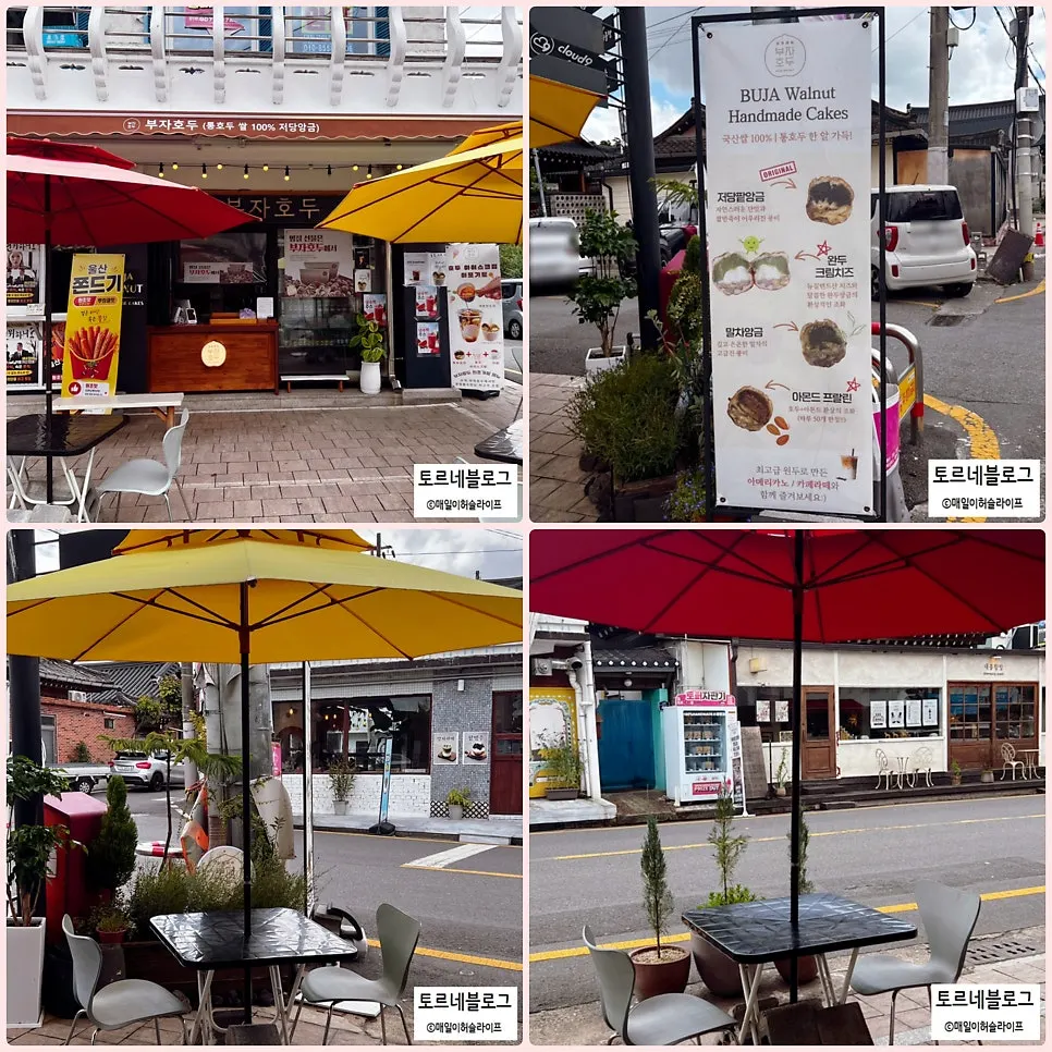 Tables in front of Buja Hodu