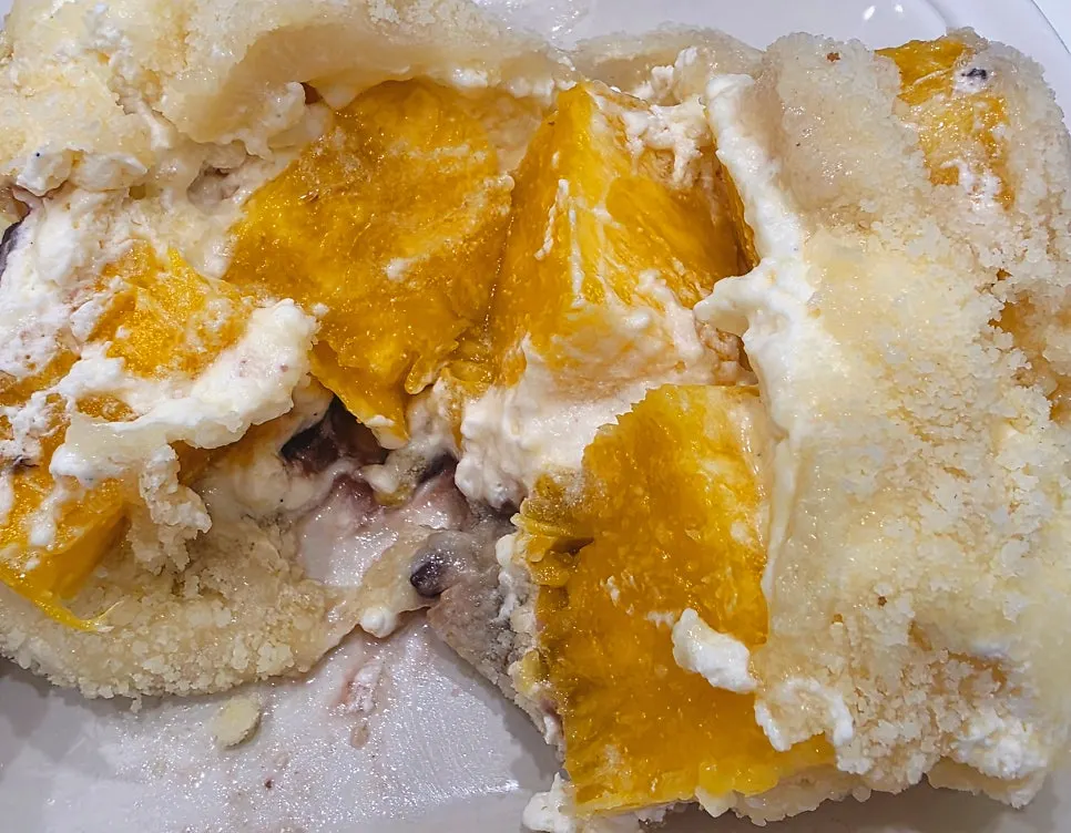 Sweet pineapple fruit mochi