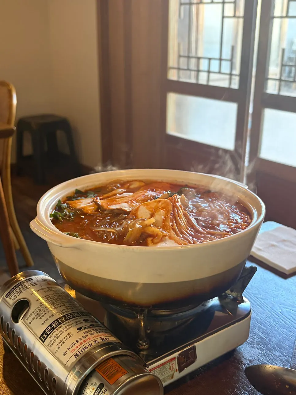 Korean beef tripe hot pot for two