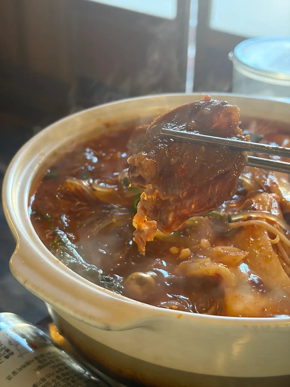 Korean beef tripe hot pot topping selection