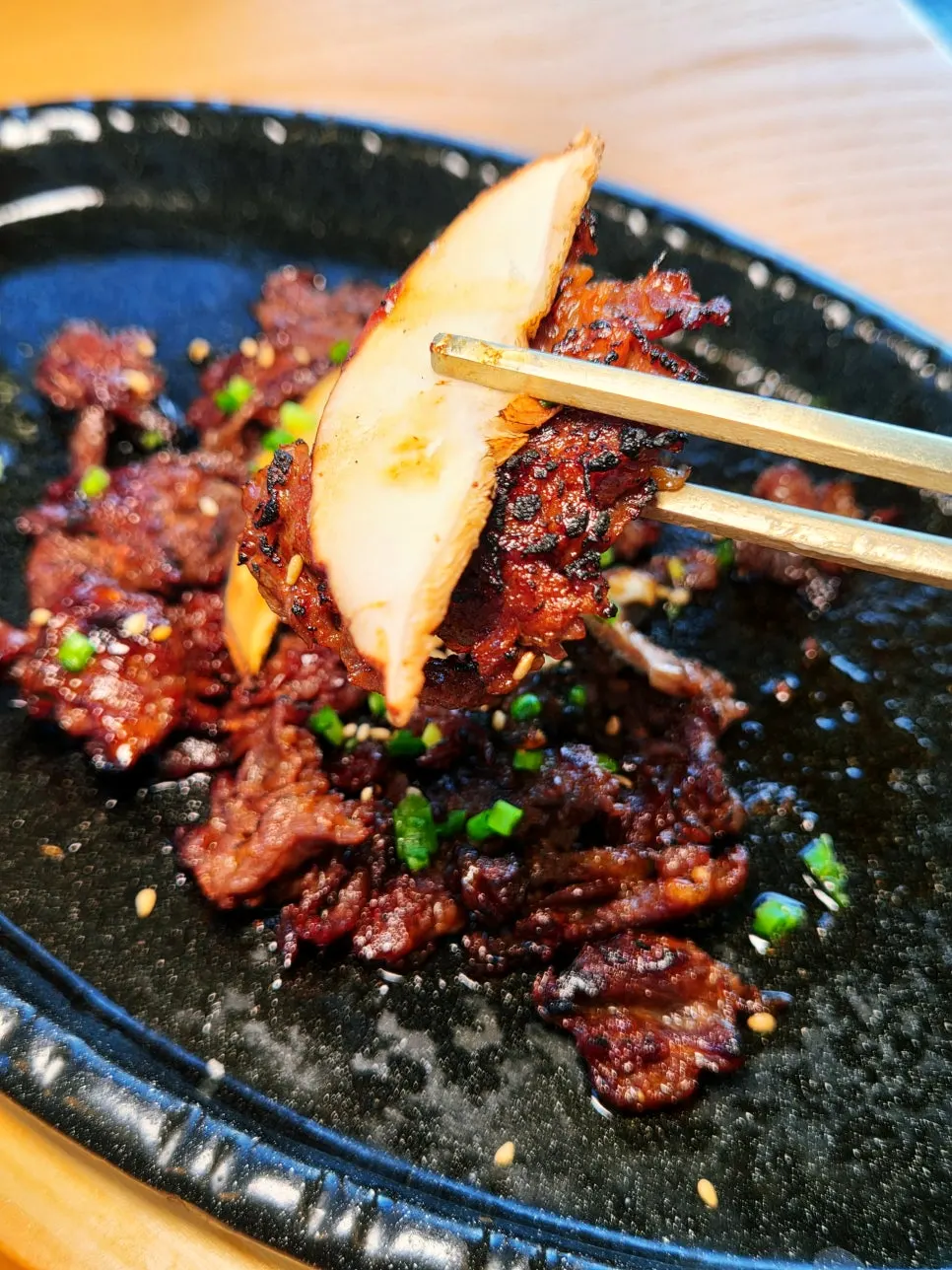 Smoky Korean beef bulgogi