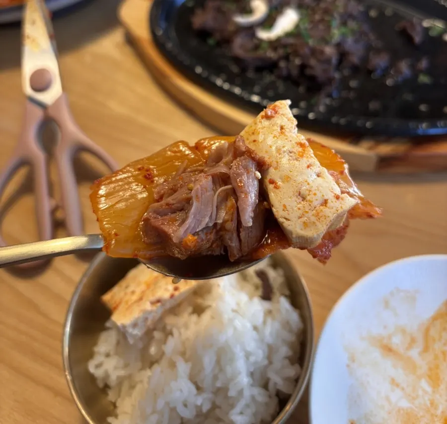 고유 김치찜 클로즈업 가로 사진