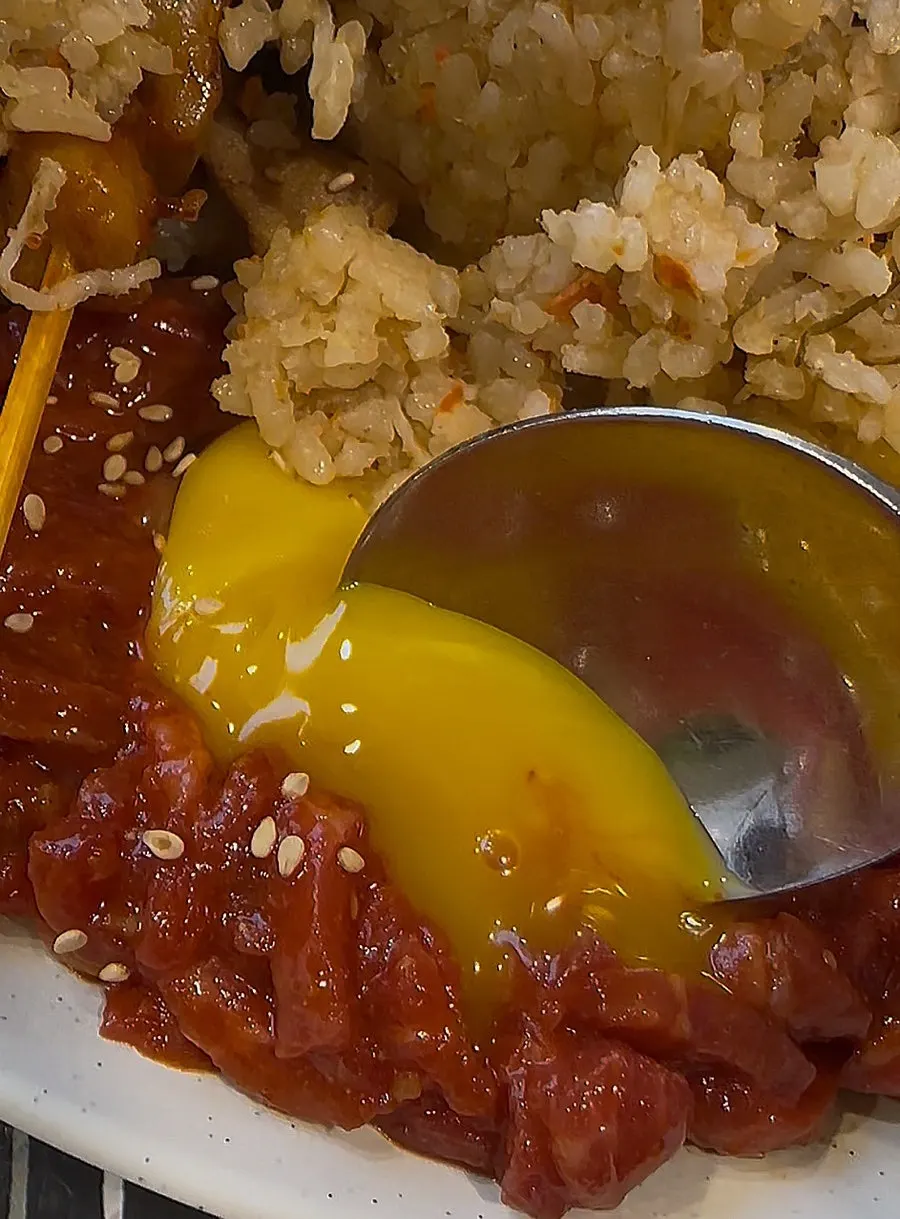 Cheomseongdae-shaped crab fried rice