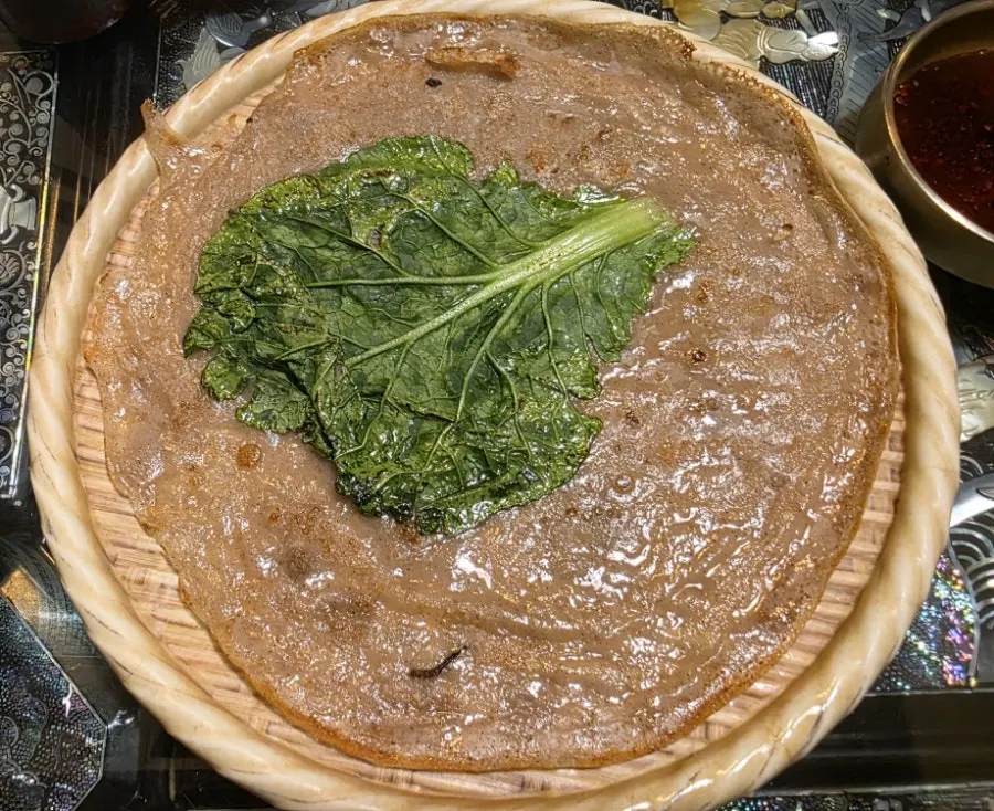 Chewy rice cake inside the rib stew