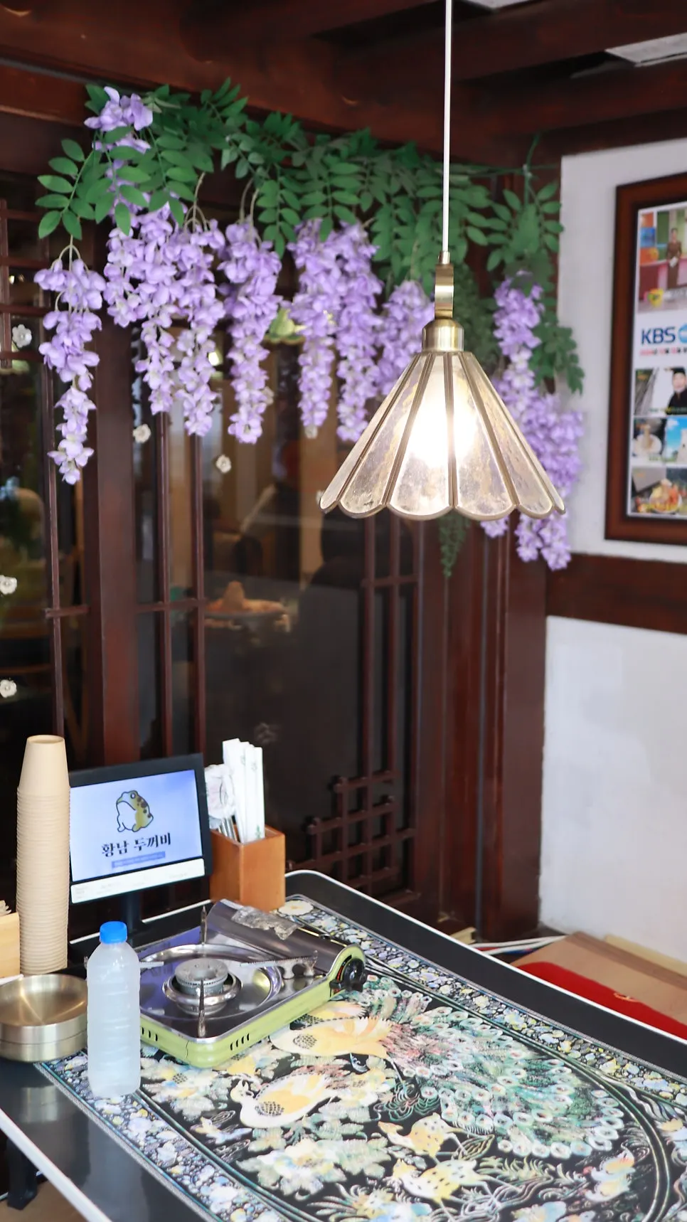 Hanok interior with retro props