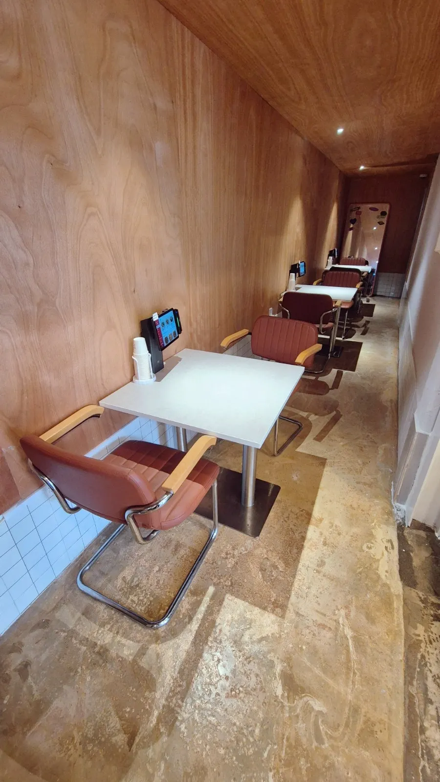 2-person table further inside