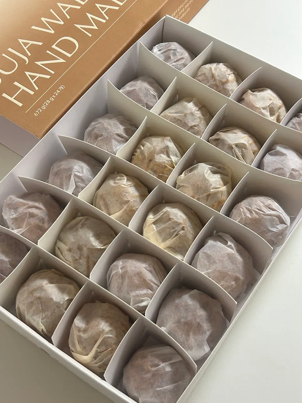 Walnut pastries served alongside coffee