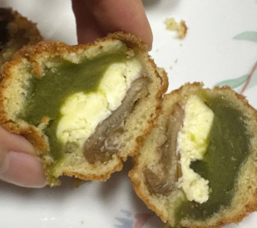 Rice dough walnut pastry filled with whole walnuts