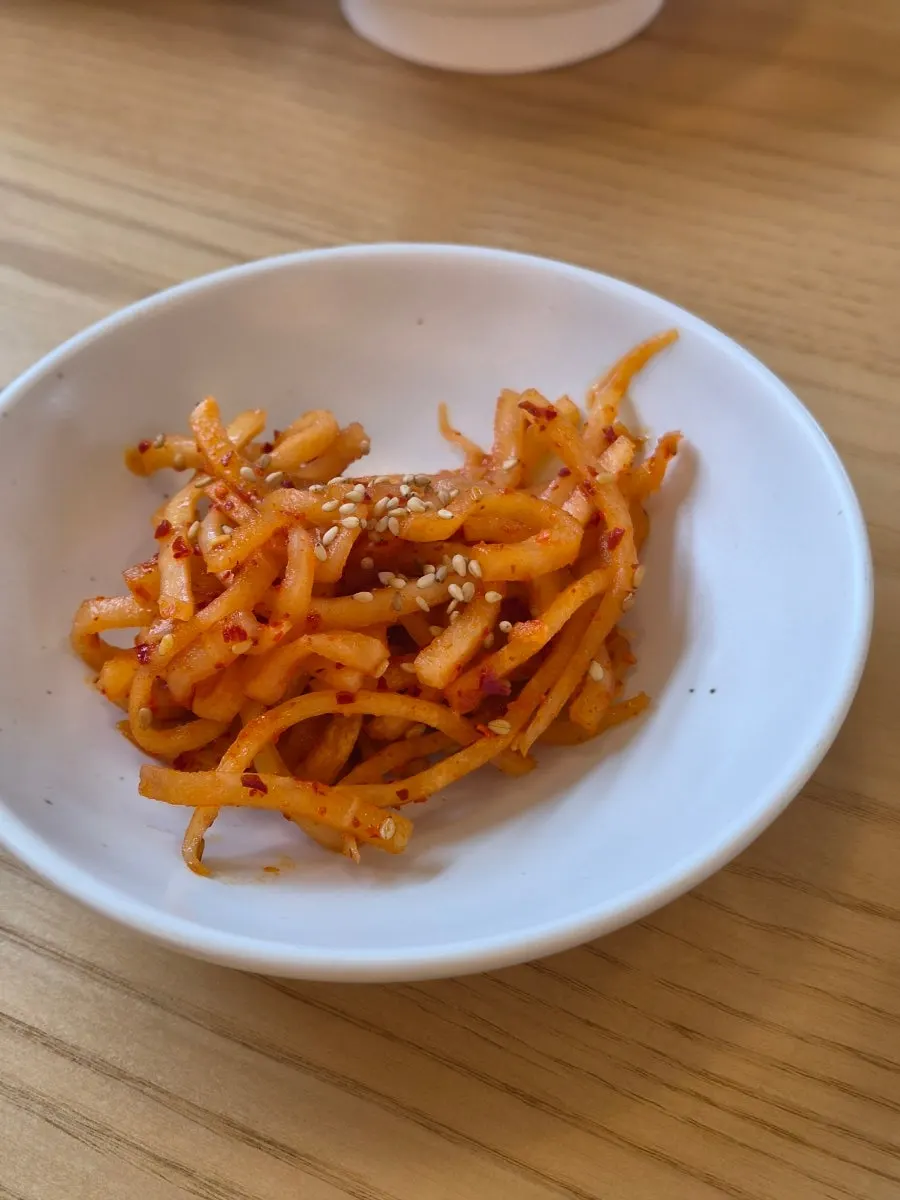 Fresh seasoned vegetables side dish