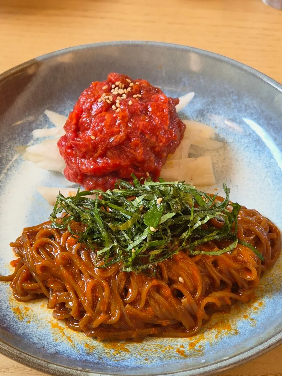 Goyu's yukhoe bibim buckwheat noodles