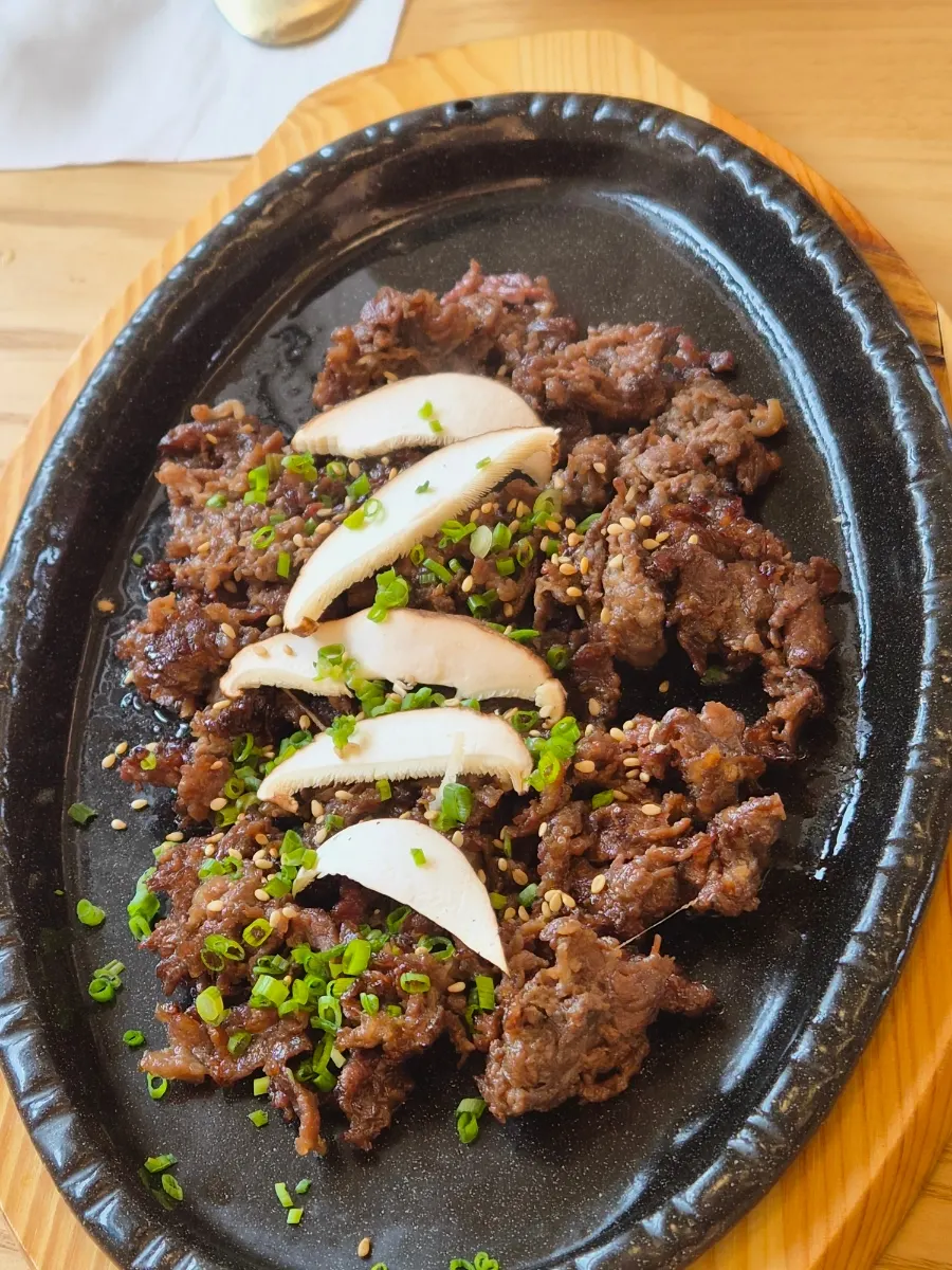 Goyu's crispy bulgogi with a browned exterior