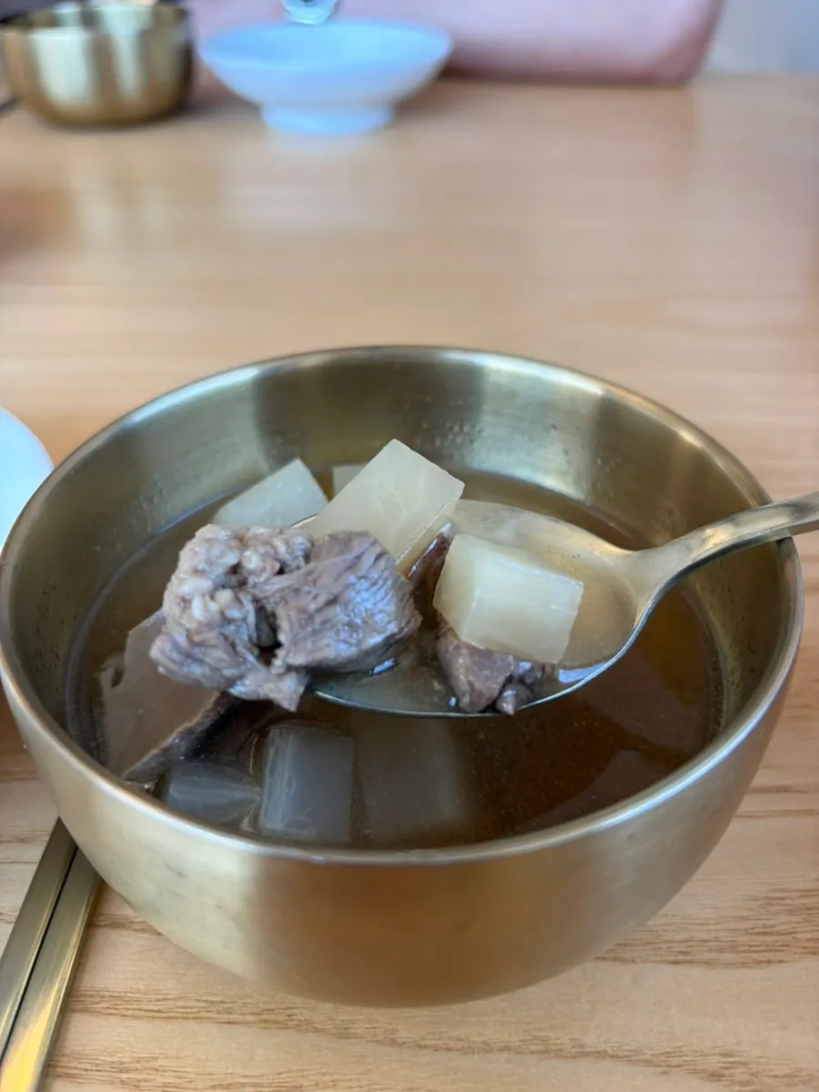 Goyu's beef radish soup with generous beef