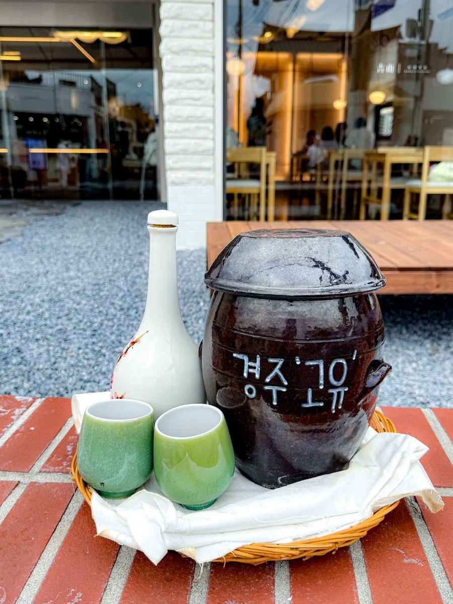 Vertical photo of Goyu's Korean table setting