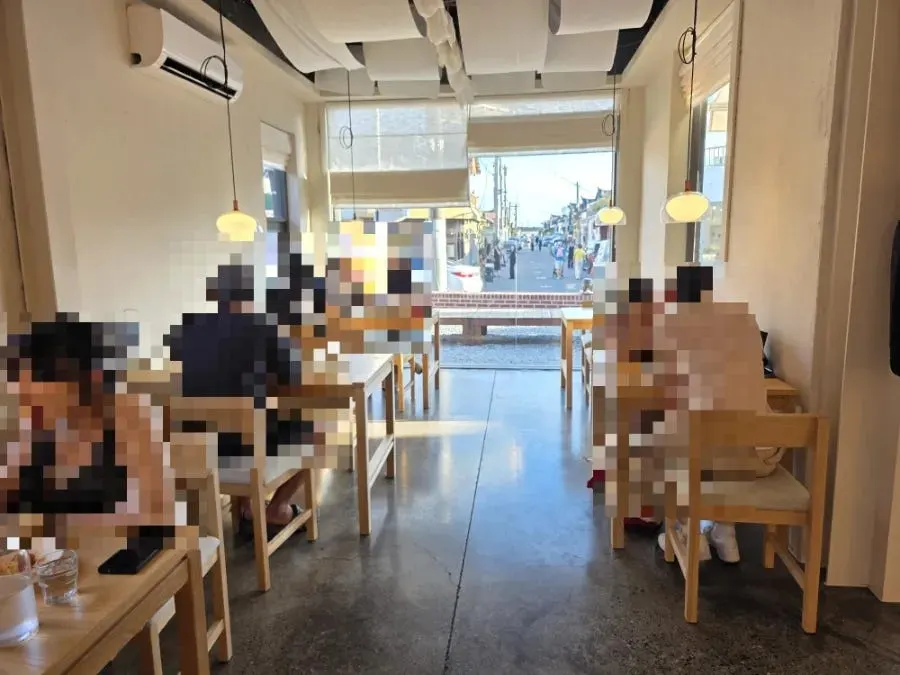 View of Goyu's interior tables