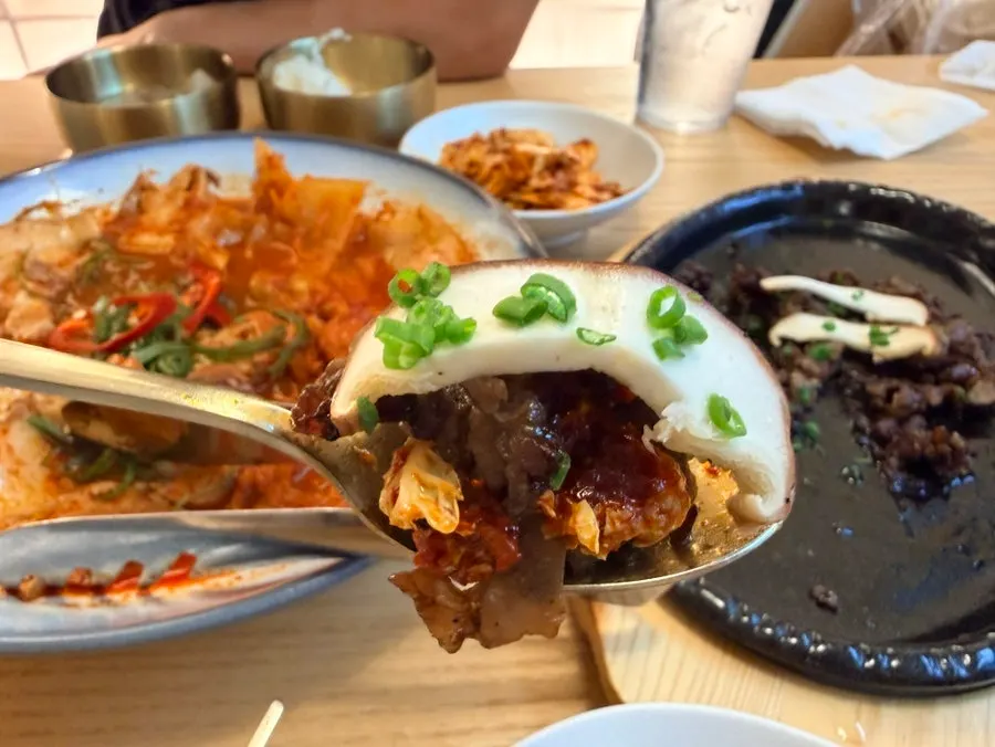 Crispy bulgogi seared on the outside