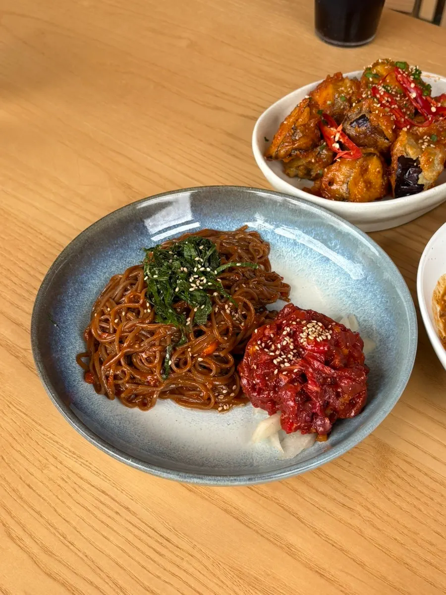 가지강정과 함께한 콜라와 사이다